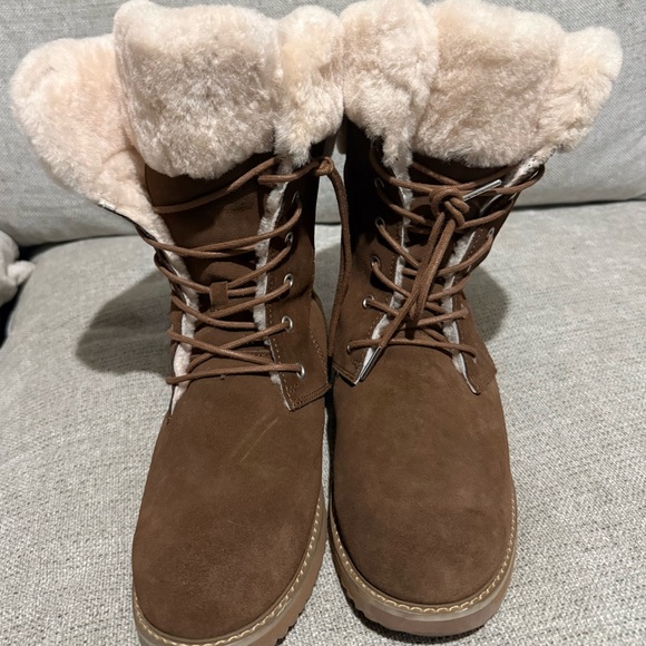Emu Chestnut Fur-Lined Winter Boots - Picture 5 of 8